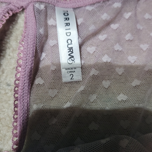 Torrid gradient ruffle panty.  High waist thong nwot - Picture 2 of 2